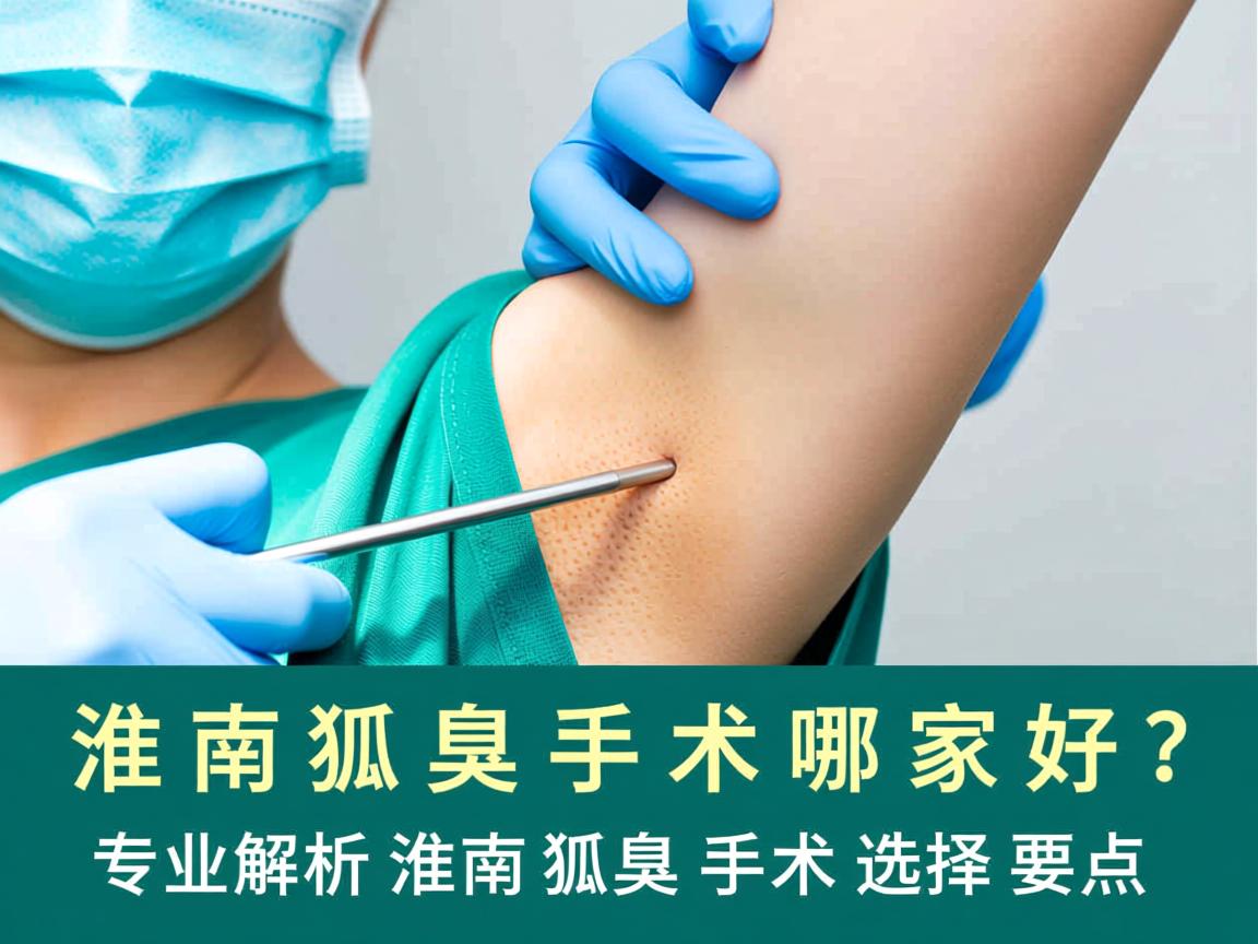 淮南狐臭手术哪家好？专业解析淮南狐臭手术选择要点
