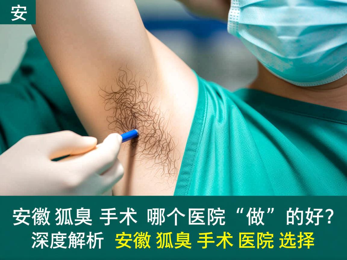 安徽狐臭手术哪个医院做的好？深度解析安徽狐臭手术医院选择