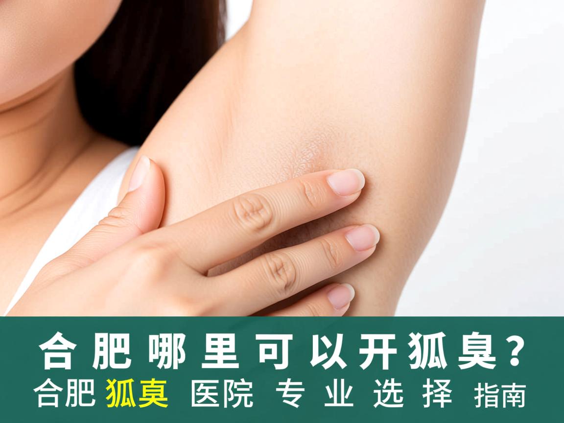 合肥哪里可以开狐臭？合肥狐臭医院的专业选择指南