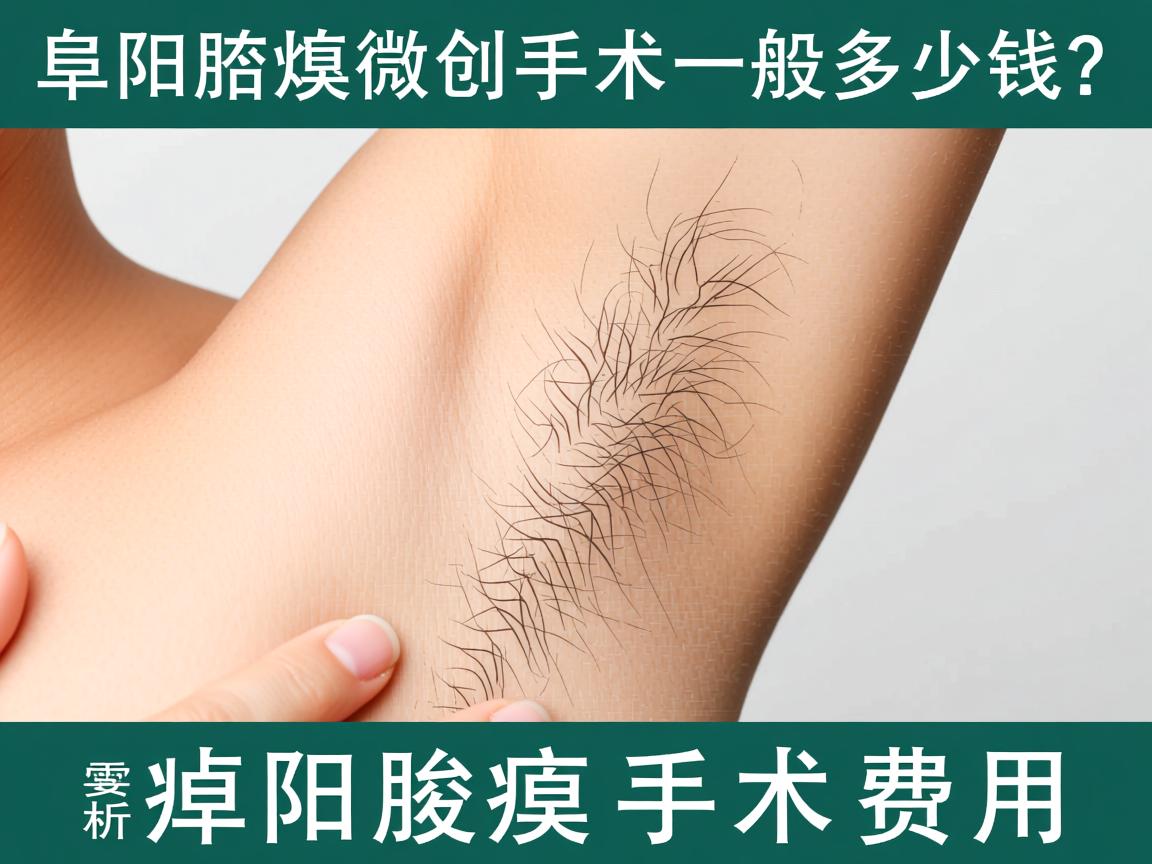 阜阳腋臭微创手术一般多少钱？解析阜阳腋臭手术费用