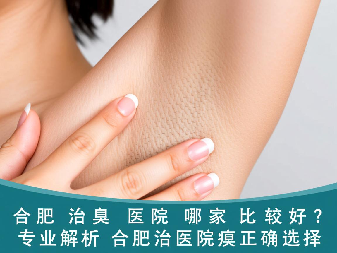 合肥治腋臭医院哪家比较好？专业解析合肥治腋臭医院的正确选择