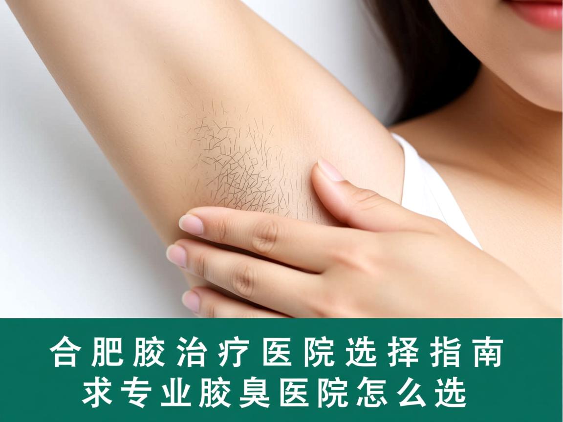 合肥腋臭治疗医院选择指南，专业腋臭医院怎么选