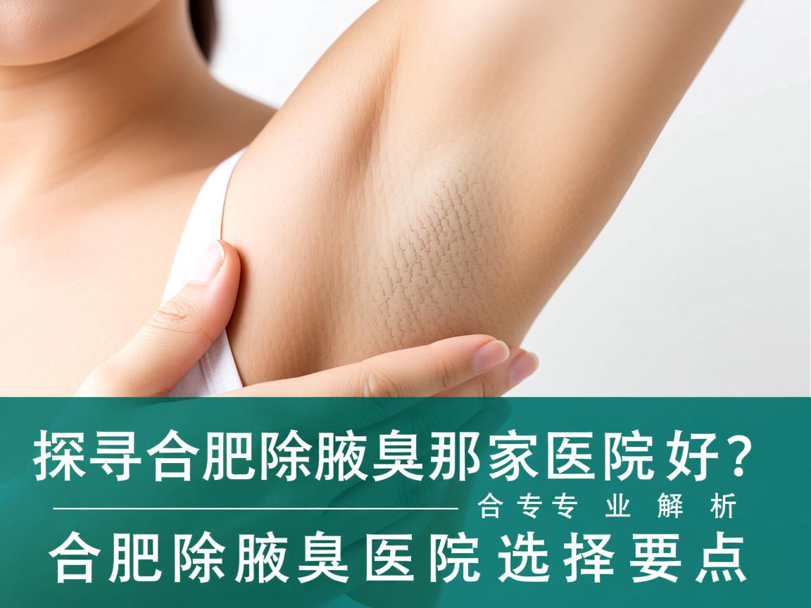 探寻合肥除腋臭那家医院好？专业解析合肥除腋臭医院选择要点