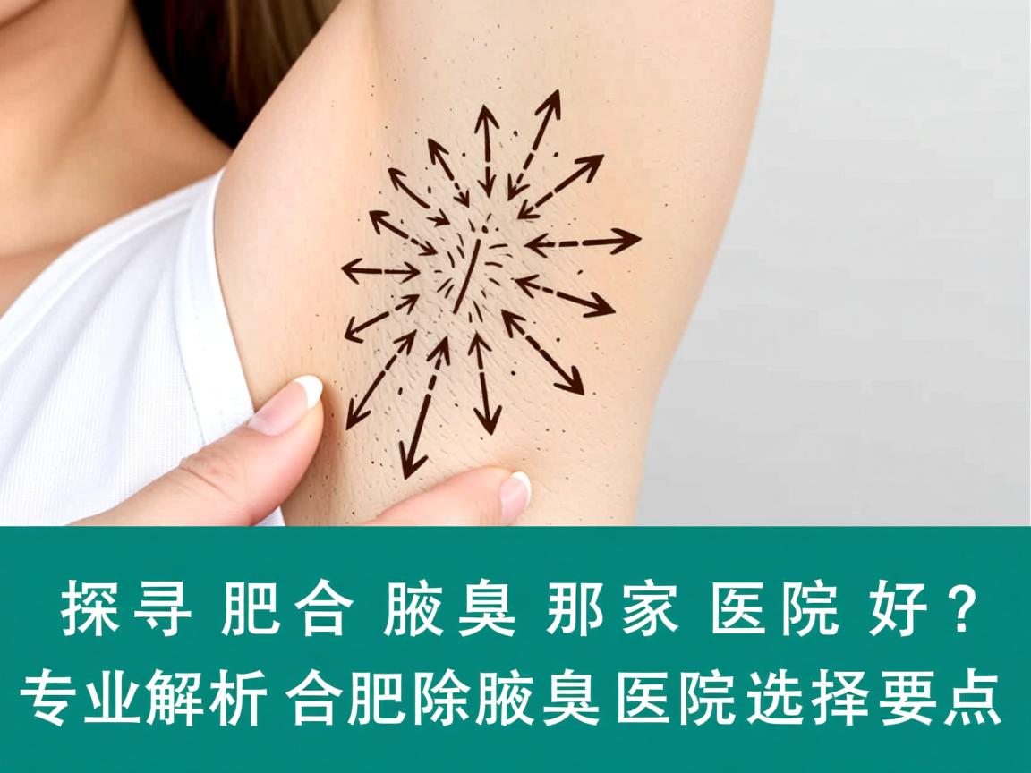 探寻合肥除腋臭那家医院好？专业解析合肥除腋臭医院选择要点