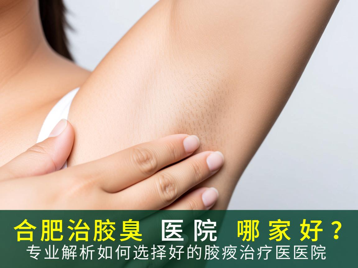 合肥治疗腋臭医院哪家好？专业解析如何选择好的腋臭治疗医院