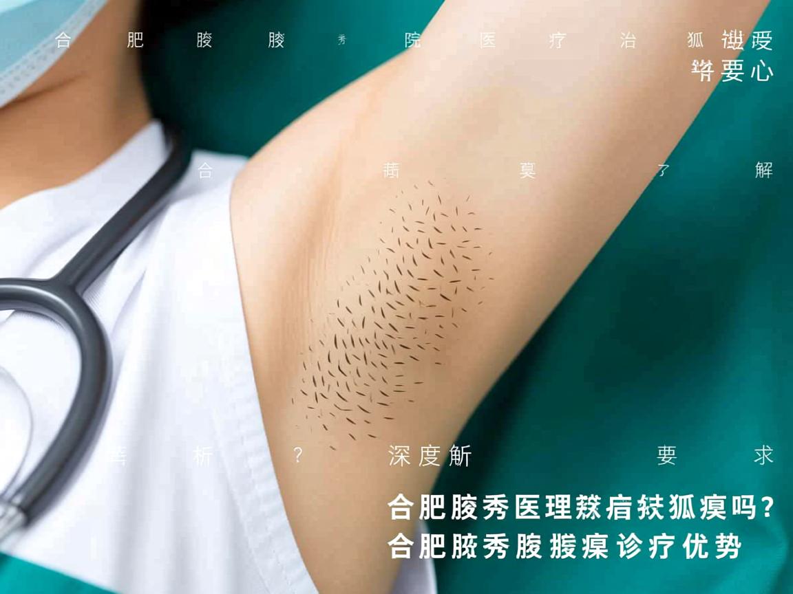 合肥腋秀医院治疗狐臭好吗？深度解析合肥腋秀腋臭诊疗优势