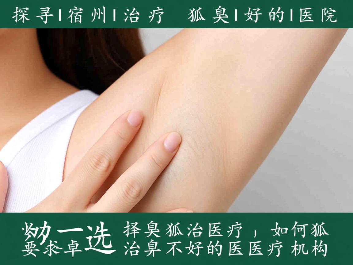 探寻宿州治疗狐臭好的医院，如何选择狐臭治疗好的医疗机构