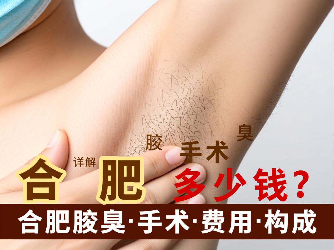 合肥腋臭手术多少钱？详解合肥腋臭手术费用构成