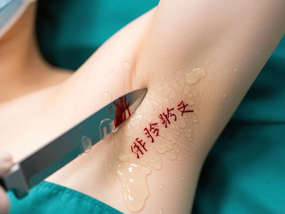 水刀治疗腋臭后第二天，水刀腋臭术后排淤血关键解析