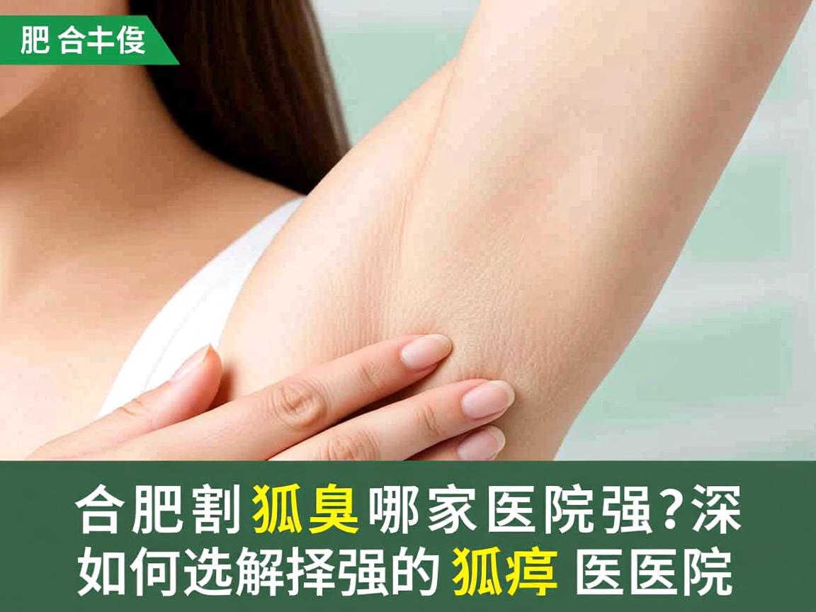 合肥割狐臭哪家医院强？深度解析如何选择强的狐臭医院