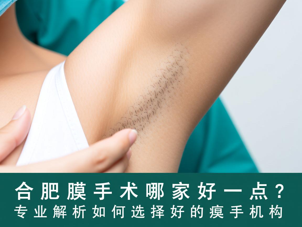 合肥腋臭手术哪家好一点？专业解析如何选择好的腋臭手术机构