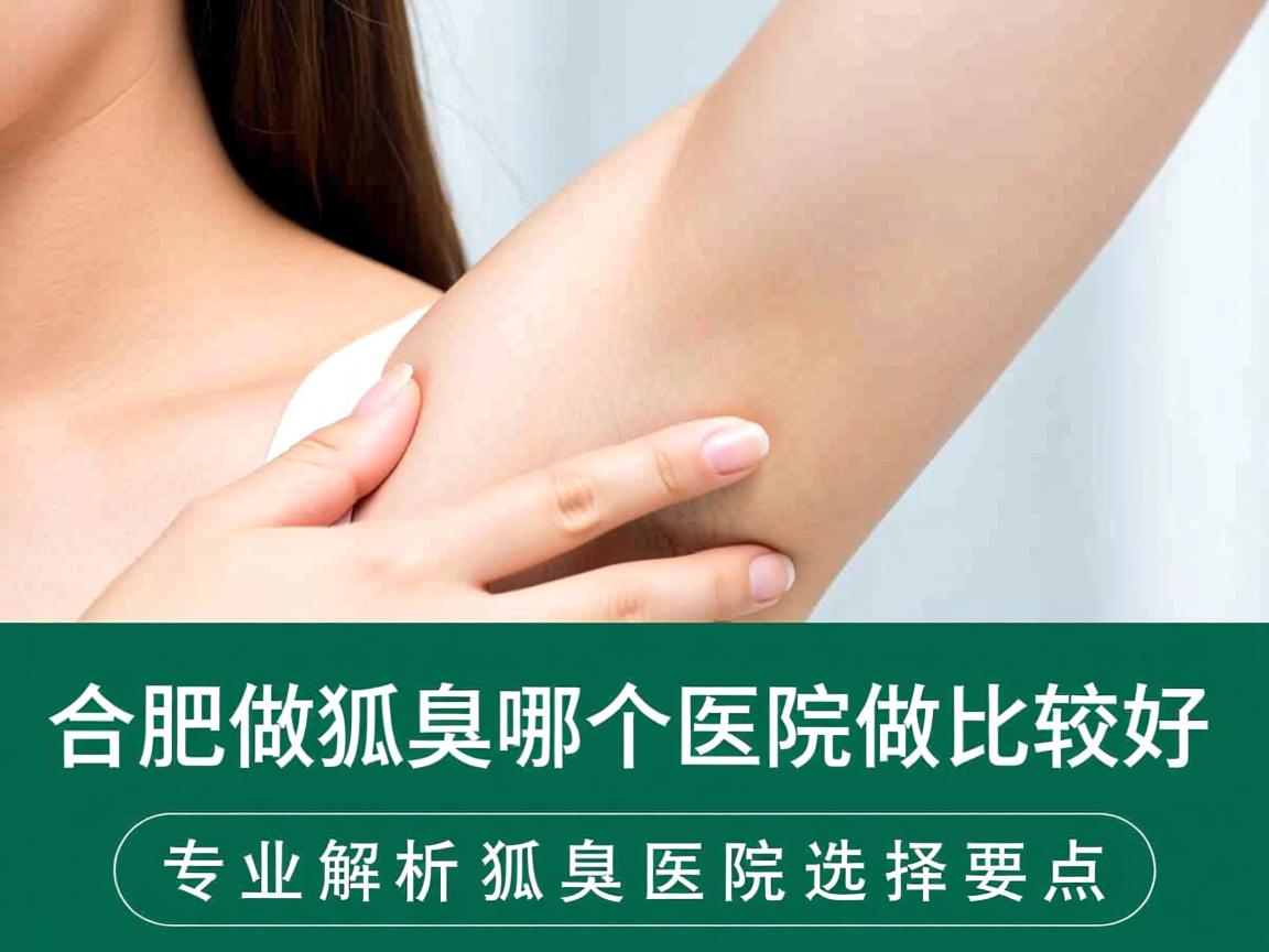 合肥做狐臭哪个医院做比较好？专业解析狐臭医院选择要点