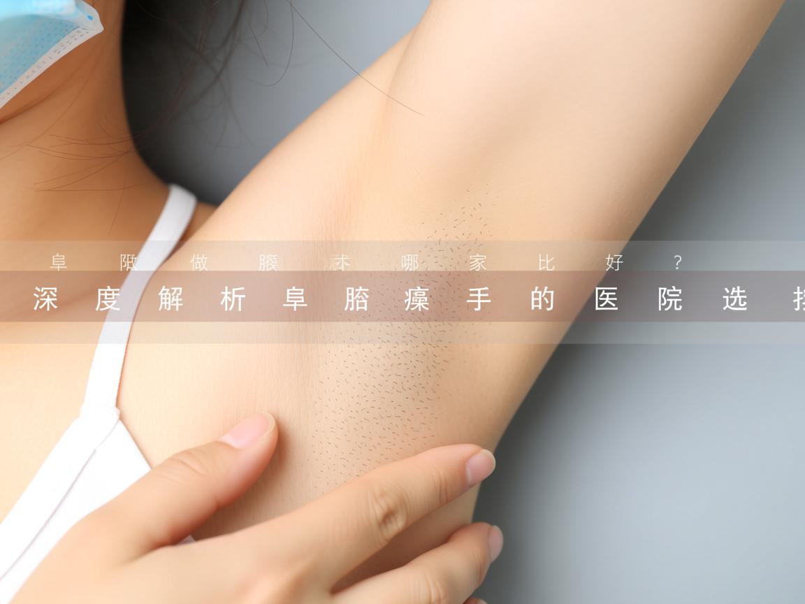 阜阳做腋臭手术哪家比较好？深度解析阜阳腋臭手术的医院选择