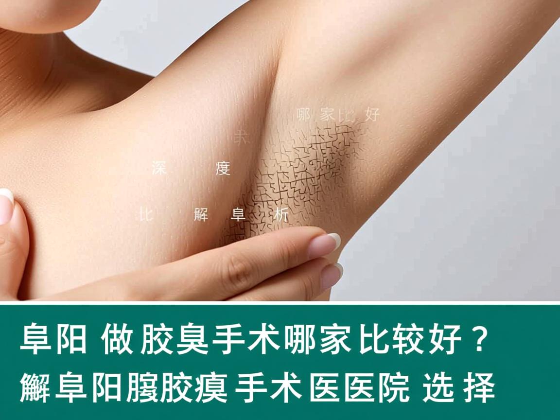 阜阳做腋臭手术哪家比较好？深度解析阜阳腋臭手术的医院选择