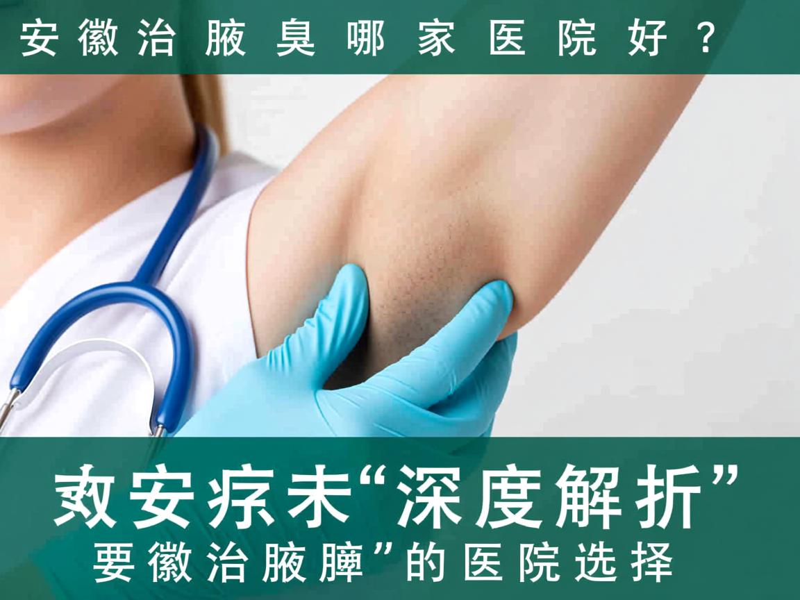 安徽治腋臭哪家医院好？深度解析安徽治腋臭的医院选择