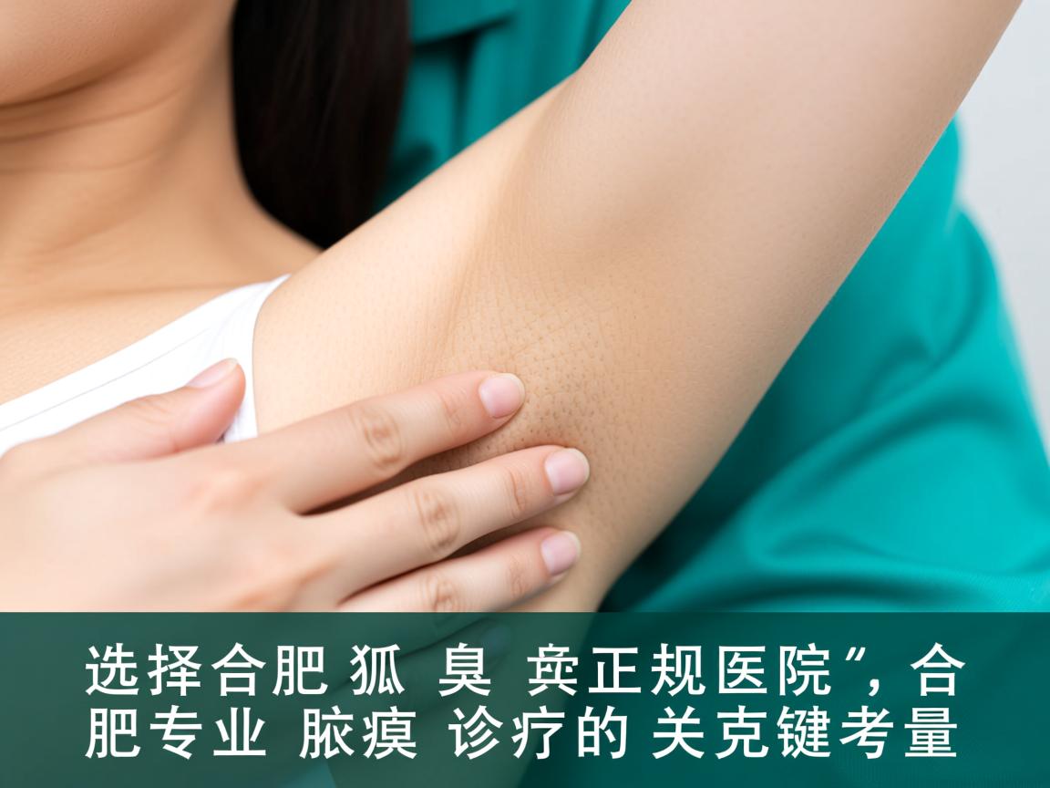 选择合肥狐臭正规医院，合肥专业腋臭诊疗的关键考量