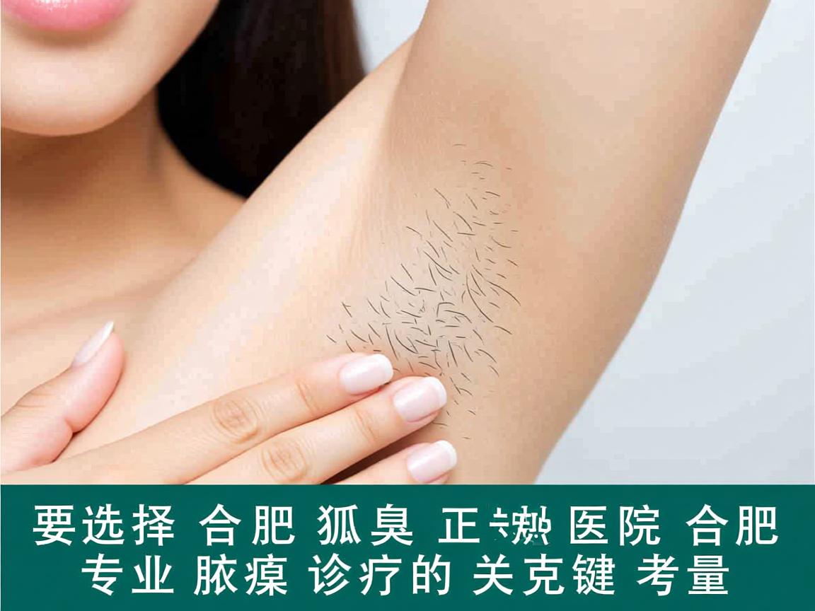 选择合肥狐臭正规医院，合肥专业腋臭诊疗的关键考量