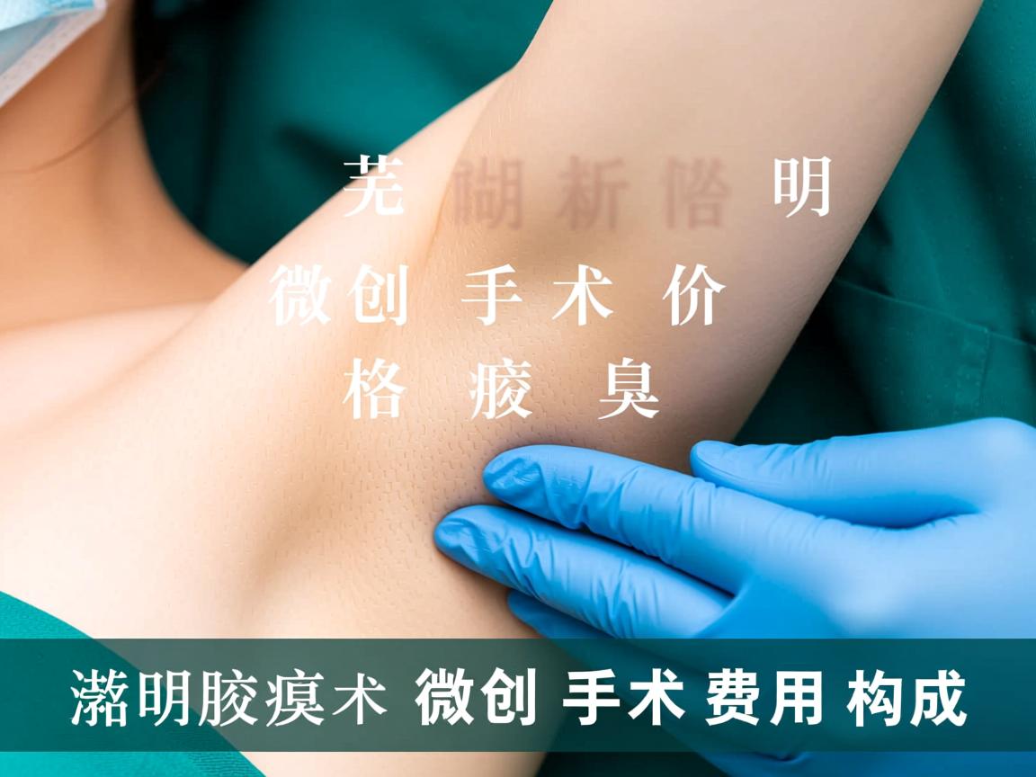深度解析芜湖腋臭微创手术价格 明晰腋臭微创手术费用构成