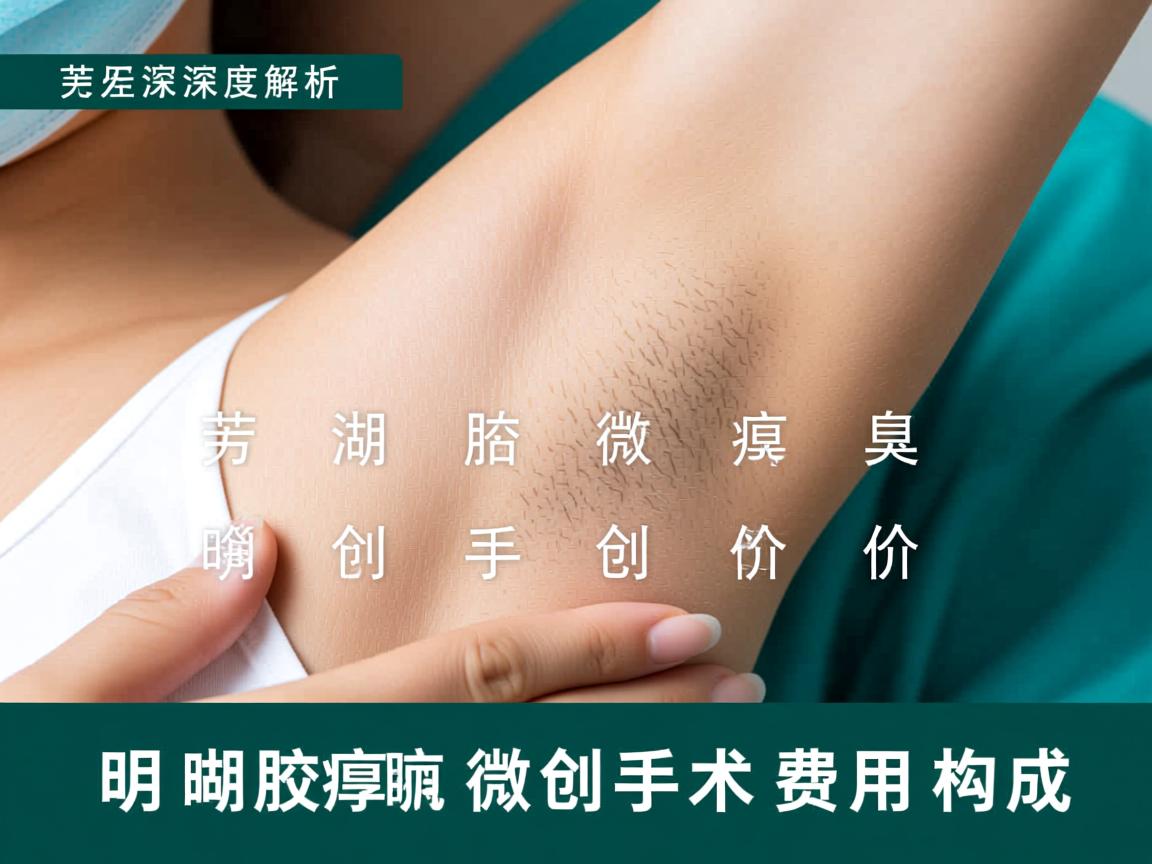 深度解析芜湖腋臭微创手术价格 明晰腋臭微创手术费用构成
