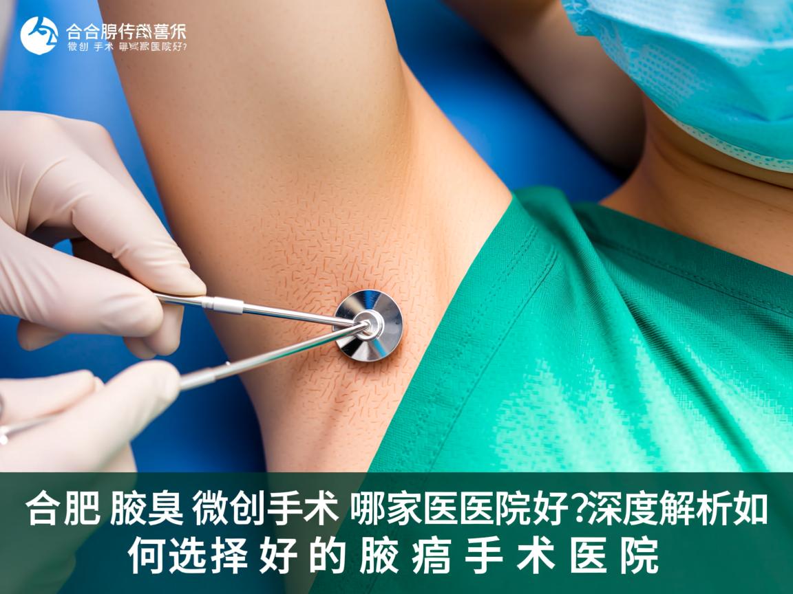合肥腋臭微创手术哪家医院好？深度解析如何选择好的腋臭手术医院