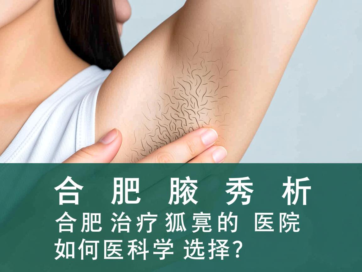 合肥腋秀解析，合肥治疗狐臭的医院，如何科学选择？