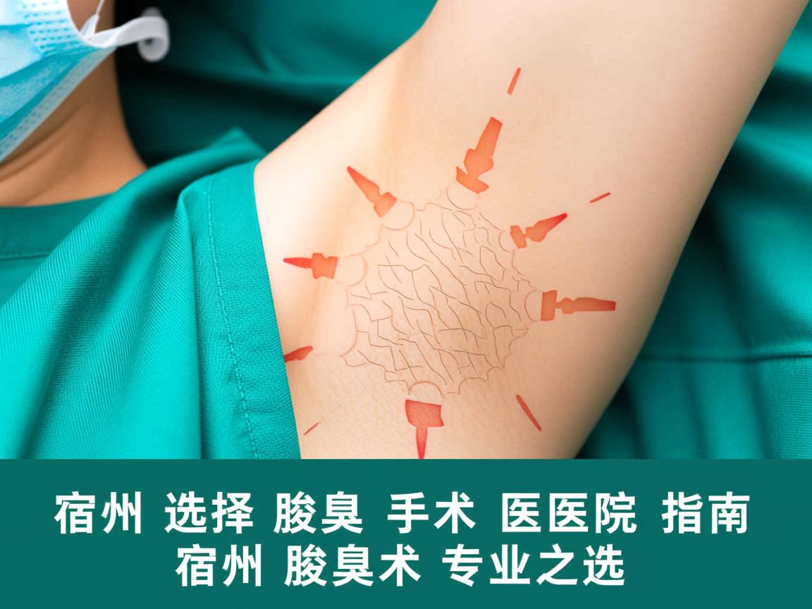 宿州选择腋臭手术医院指南，详解宿州腋臭手术的专业之选