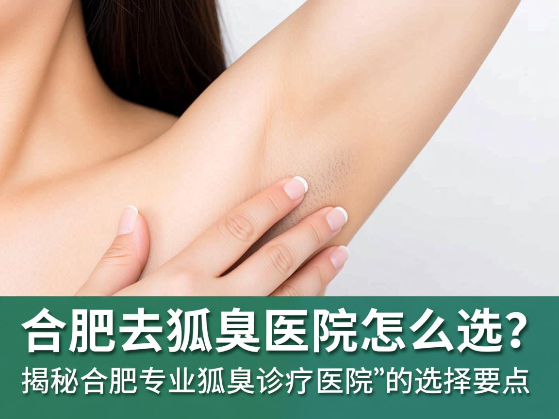 合肥去狐臭医院怎么选？揭秘合肥专业狐臭诊疗医院的选择要点