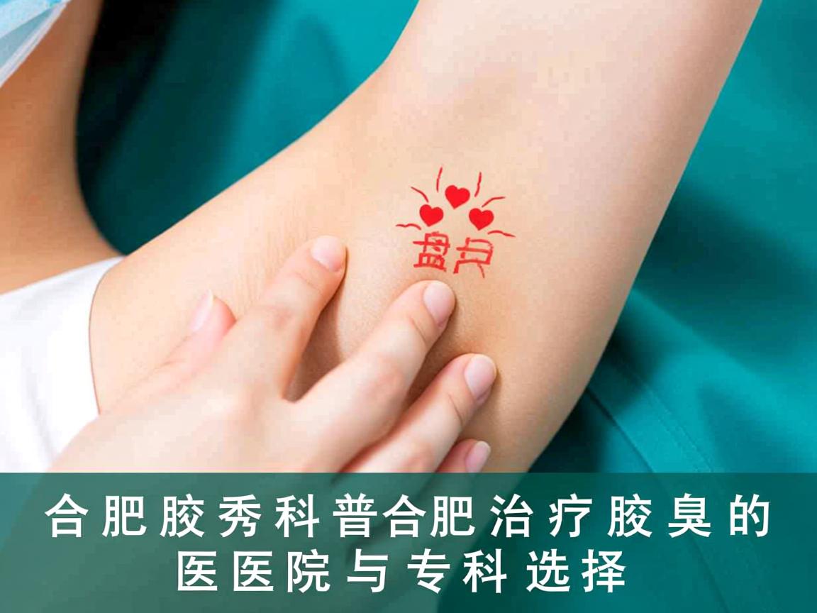 合肥腋秀科普，盘点合肥治疗腋臭的医院与专科选择