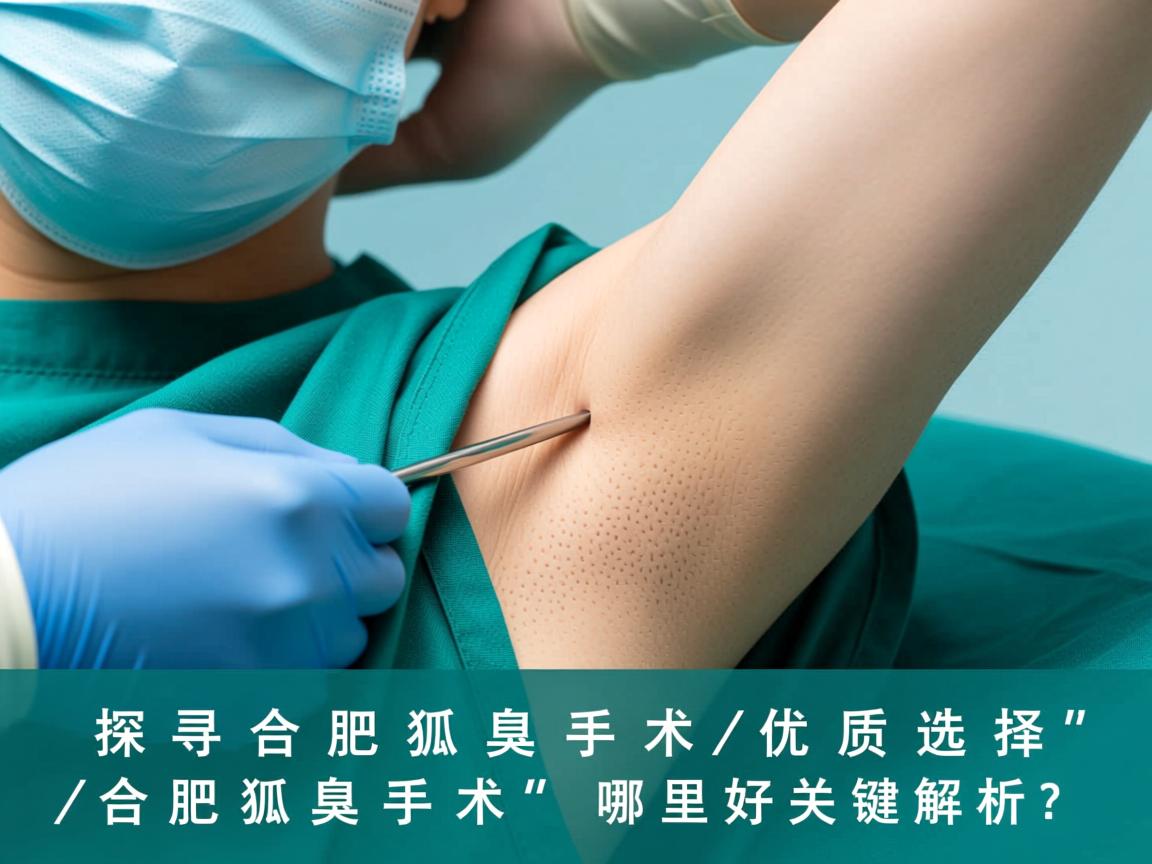 探寻合肥狐臭手术优质选择，合肥狐臭手术哪里好关键解析