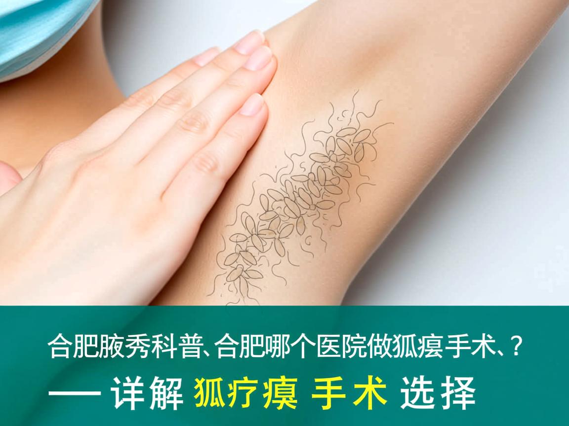 合肥腋秀科普，合肥哪个医院做狐臭手术？详解狐臭手术选择