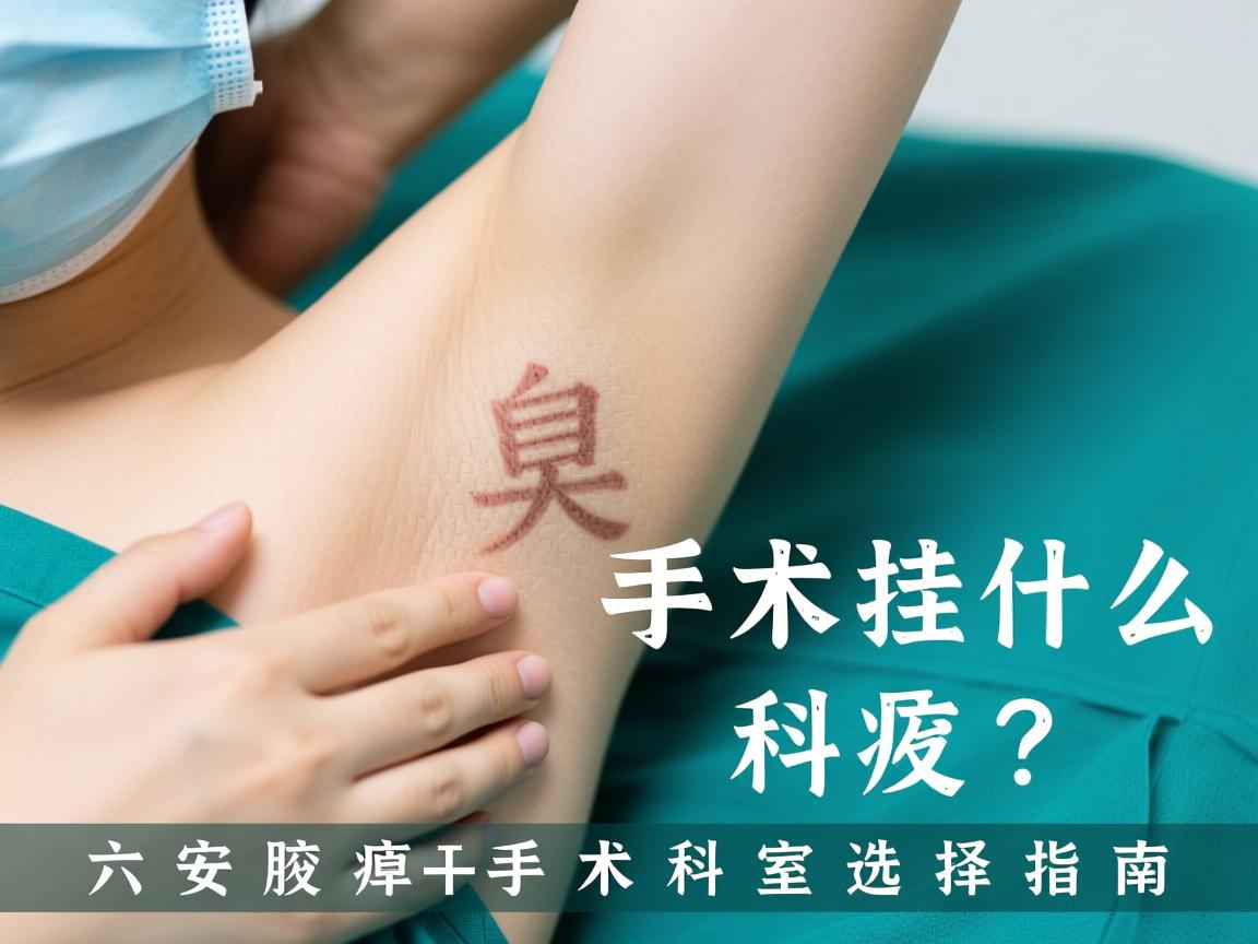 腋臭手术挂什么科？六安腋臭手术科室选择指南