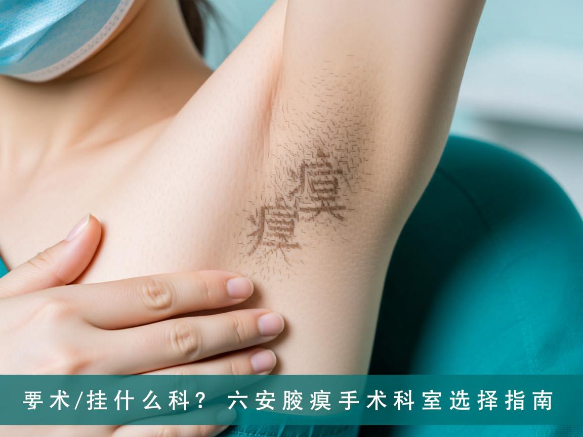 腋臭手术挂什么科？六安腋臭手术科室选择指南
