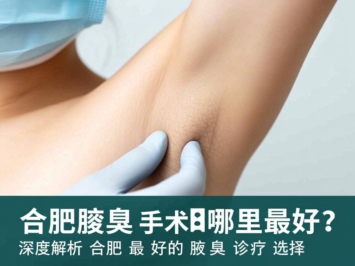 合肥腋臭手术哪里最好？深度解析合肥最好的腋臭诊疗选择