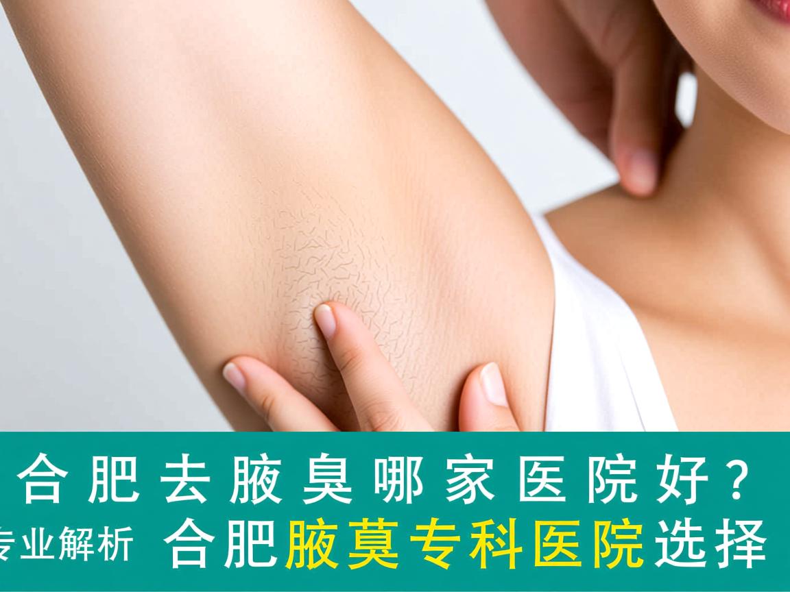 合肥去腋臭哪家医院好？专业解析合肥腋臭专科医院选择