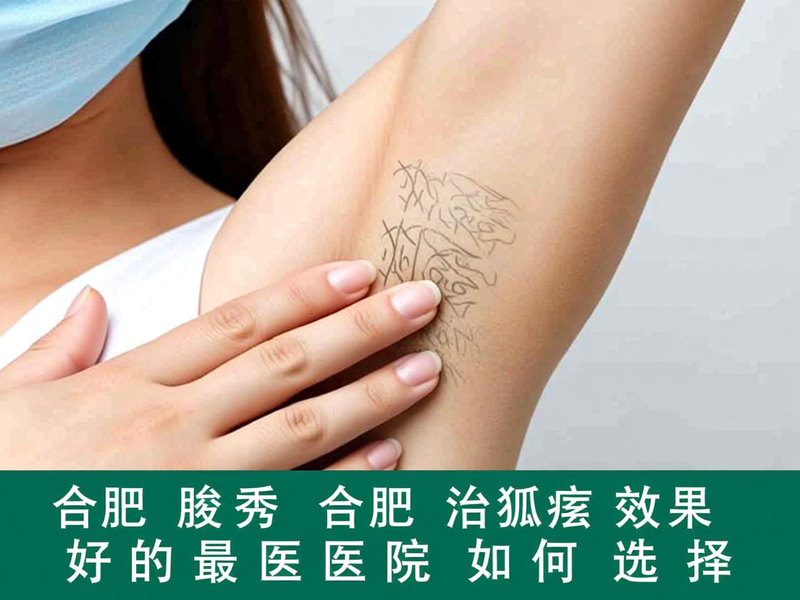 合肥腋秀解析，合肥治狐臭效果最好的医院如何选择
