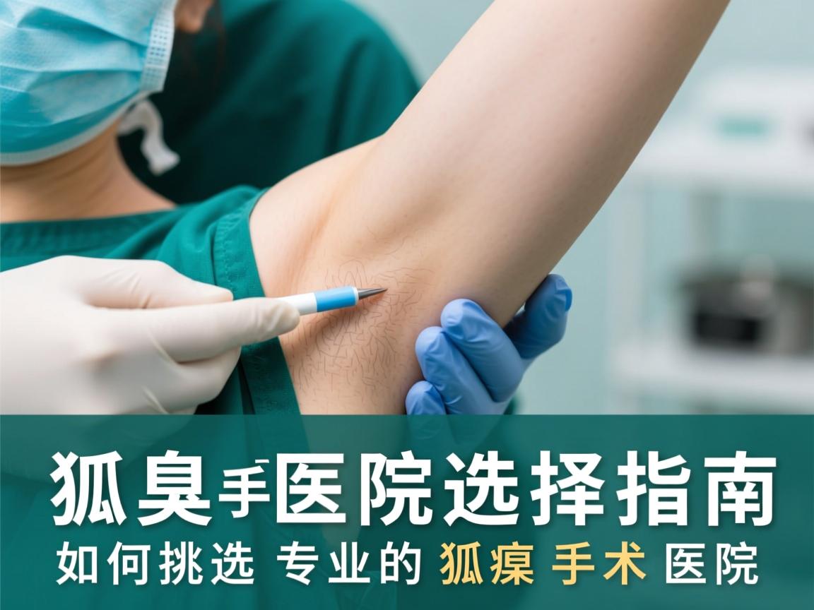 淮南狐臭手术医院选择指南，如何挑选专业的狐臭手术医院