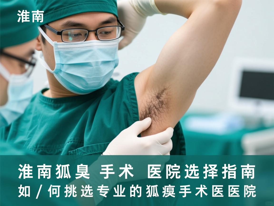 淮南狐臭手术医院选择指南，如何挑选专业的狐臭手术医院