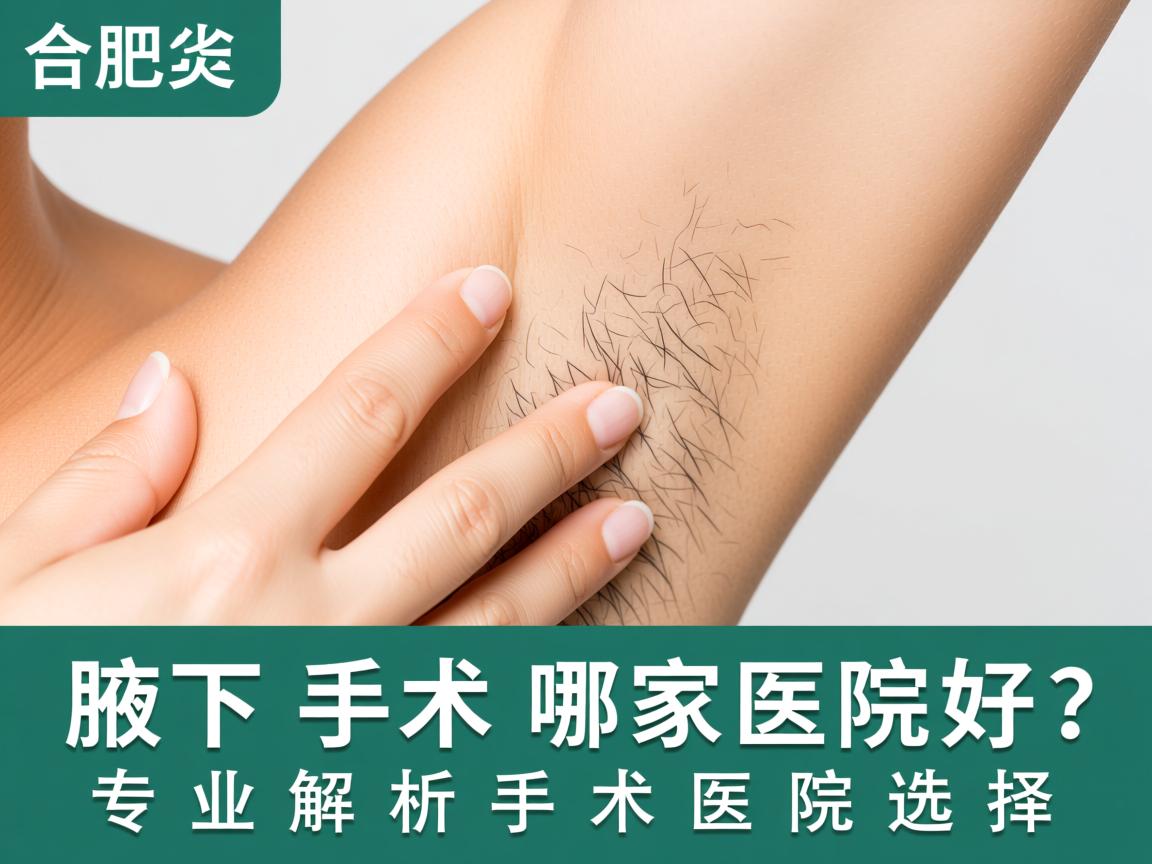 合肥腋下手术哪家医院好？专业解析腋下手术医院选择