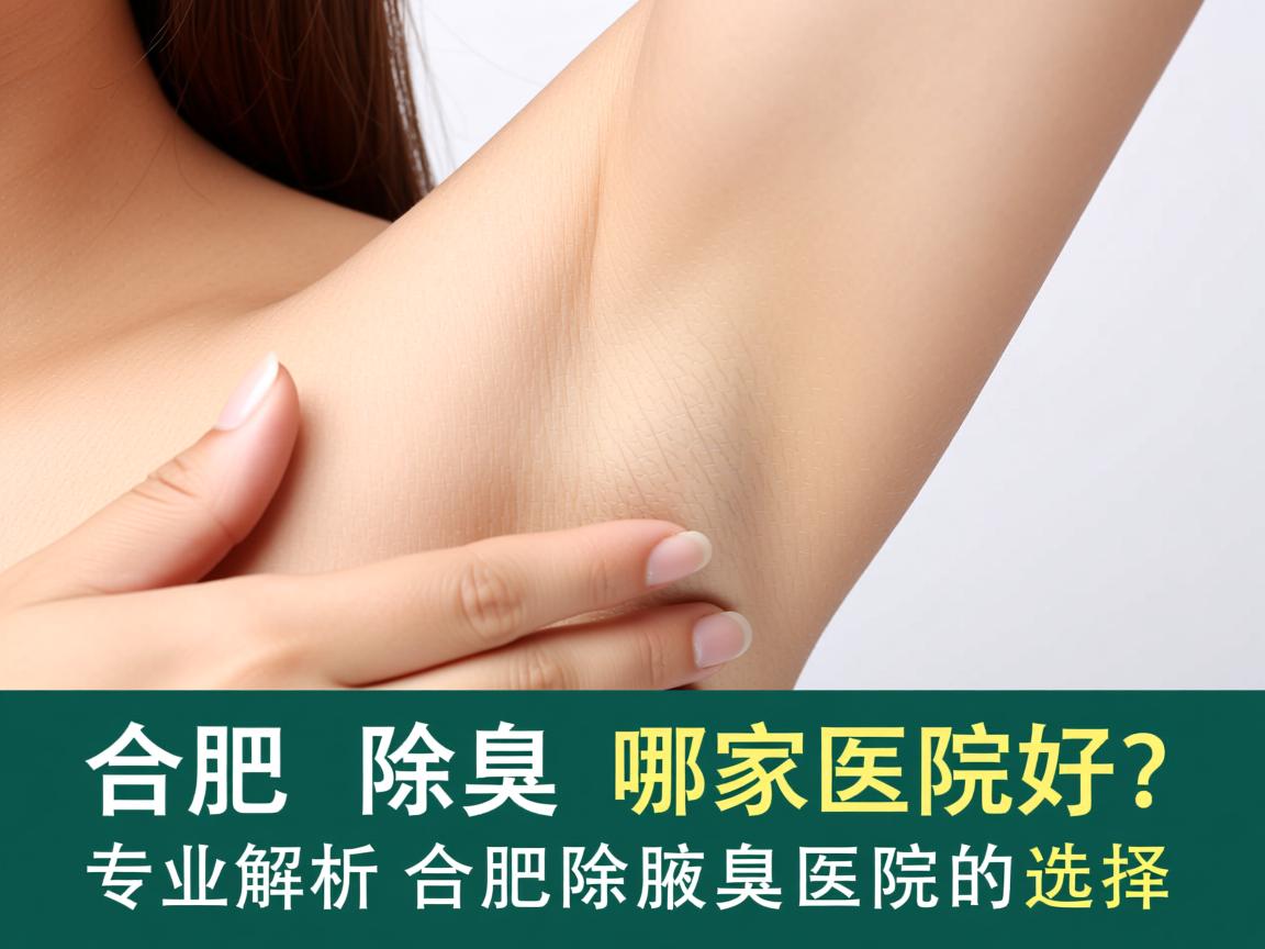 合肥除腋臭哪家医院好？专业解析合肥除腋臭医院的选择
