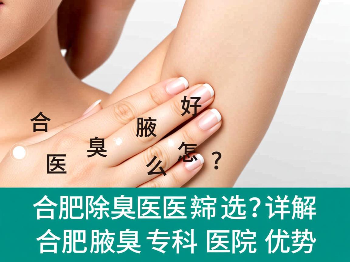 合肥除腋臭好医院怎么选？详解合肥腋臭专科医院优势