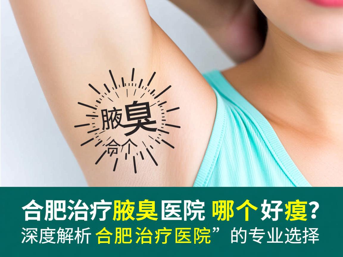 合肥治疗腋臭医院哪个好？深度解析合肥腋臭治疗医院的专业选择