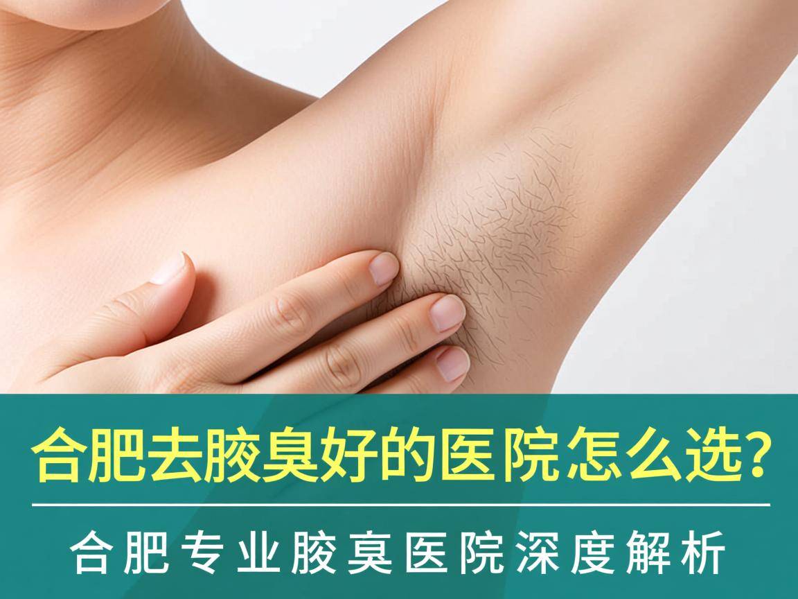 合肥去腋臭好的医院怎么选？合肥专业腋臭医院深度解析