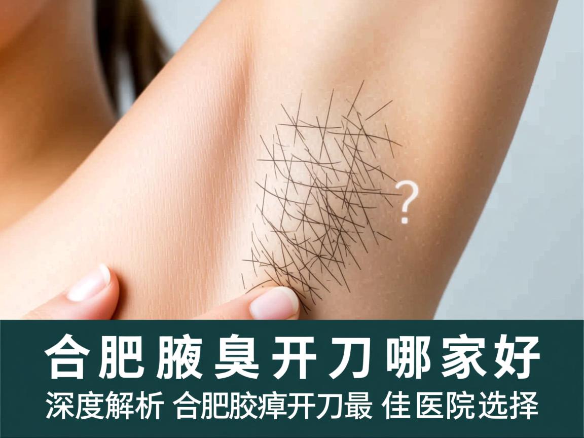 合肥腋臭开刀哪家好？深度解析合肥腋臭开刀最佳医院选择