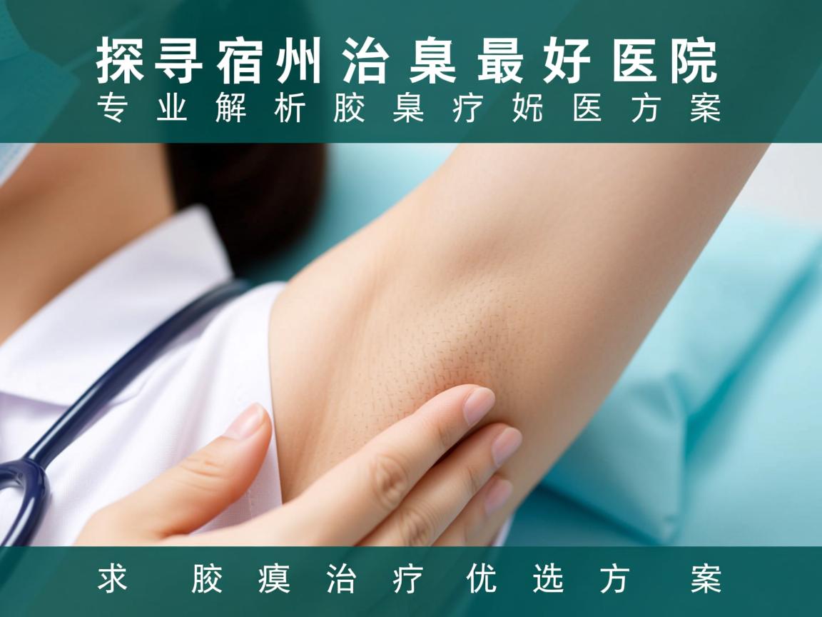 探寻宿州治疗腋臭最好医院，专业解析腋臭治疗优选方案