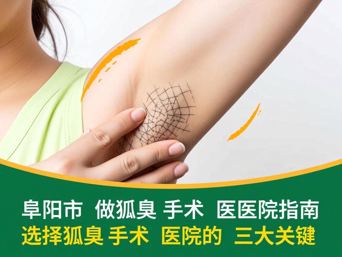 阜阳市做狐臭手术医院指南，选择狐臭手术医院的三大关键