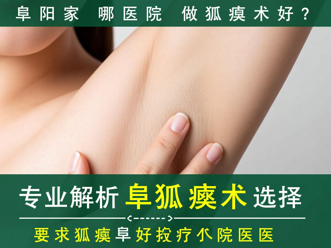 阜阳哪家医院做狐臭术好？专业解析阜阳狐臭术医院选择