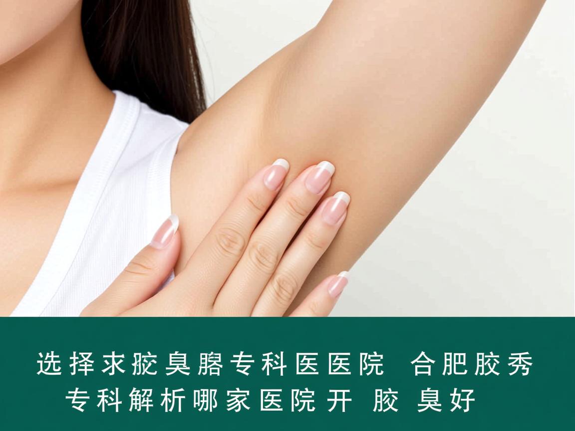 选择合肥腋臭专科医院，合肥腋秀专科解析哪家医院开腋臭好