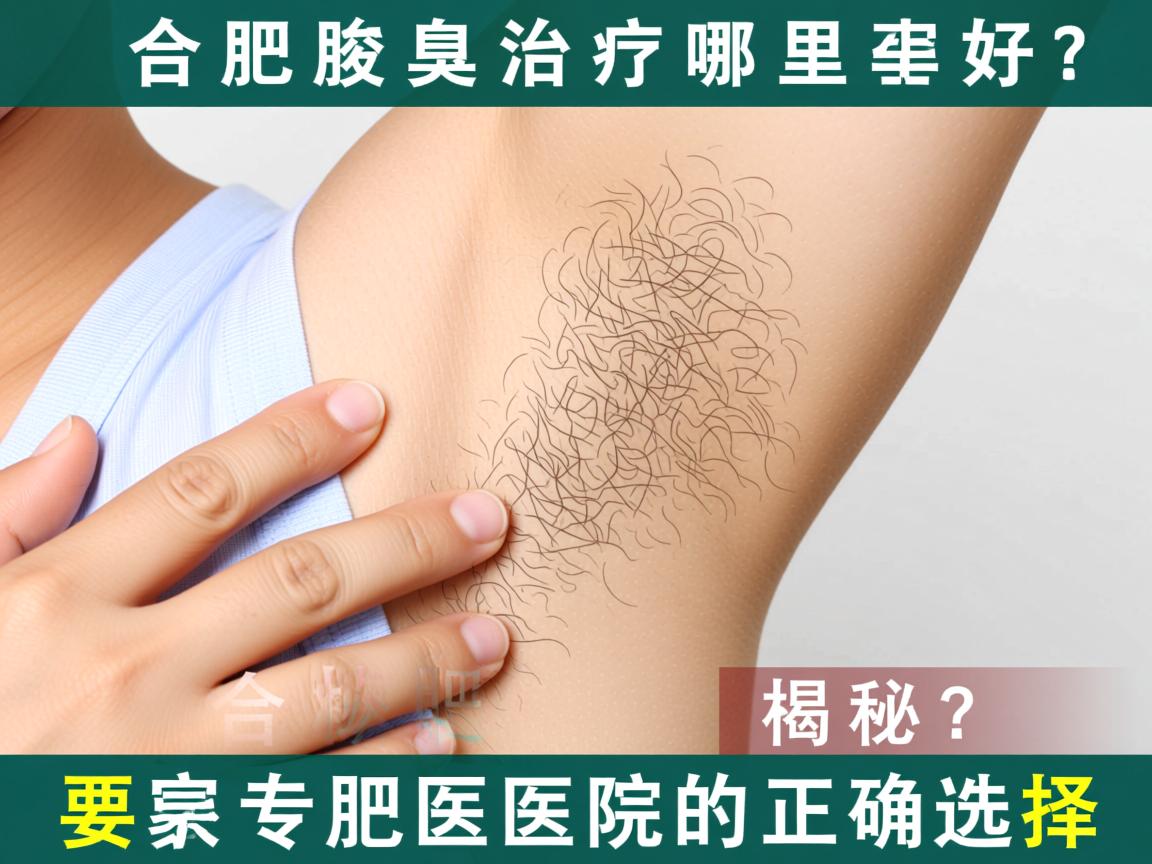 合肥腋臭治疗哪里好？揭秘合肥专业腋臭医院的正确选择