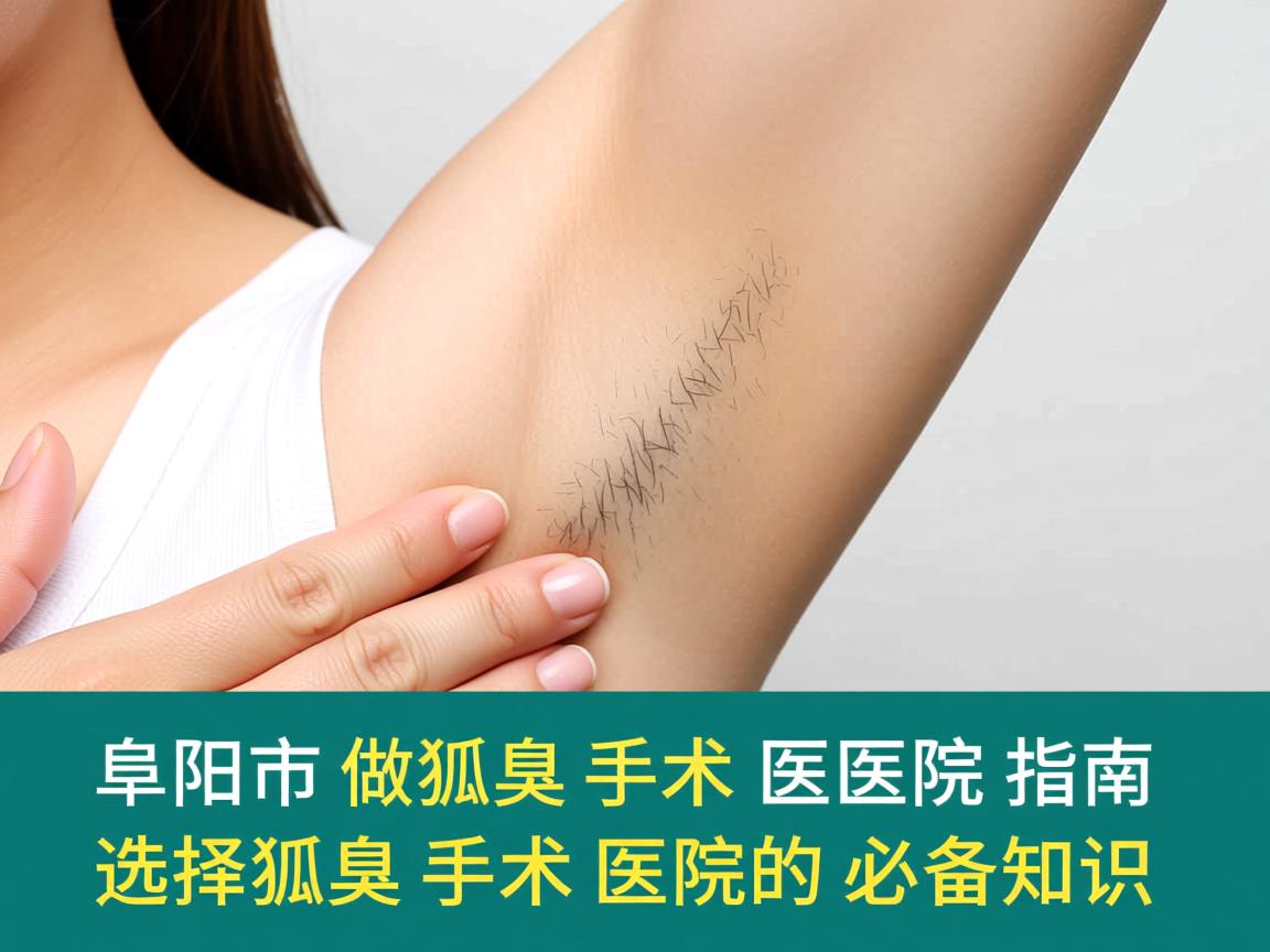 阜阳市做狐臭手术医院指南，选择狐臭手术医院的必备知识