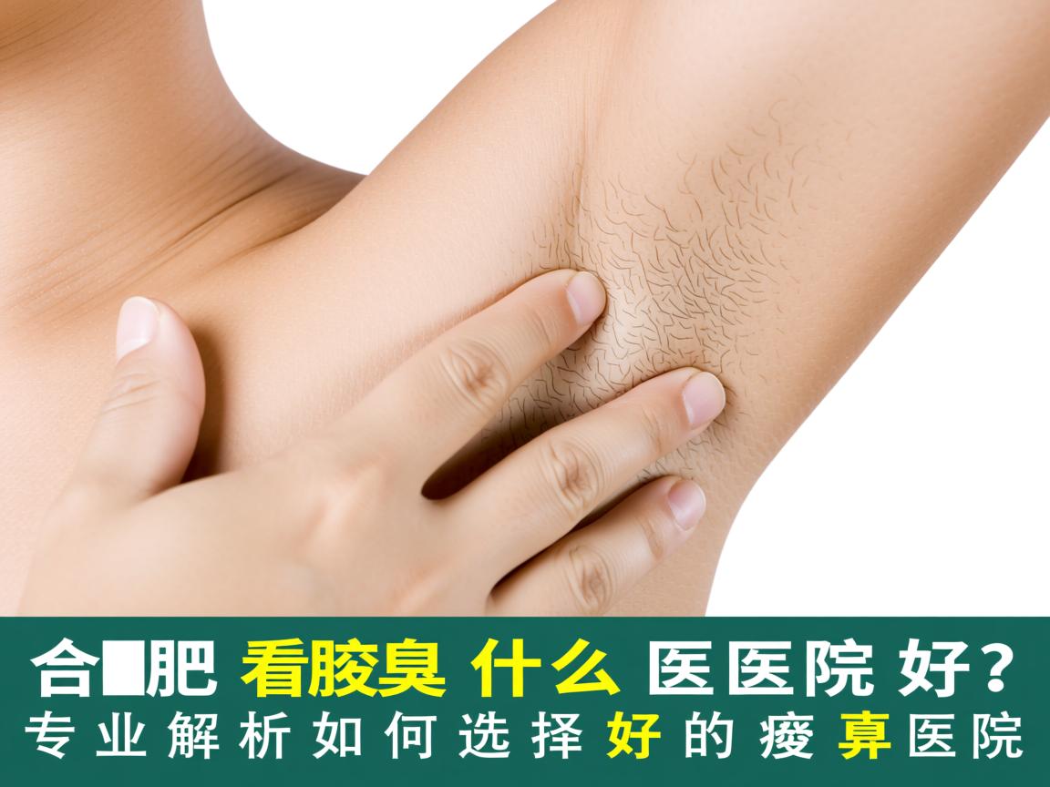 合肥看腋臭什么医院好？专业解析如何选择好的腋臭医院